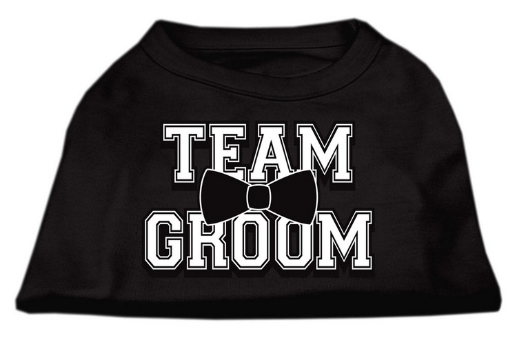 Team Groom Screen Print Shirt Black Lg